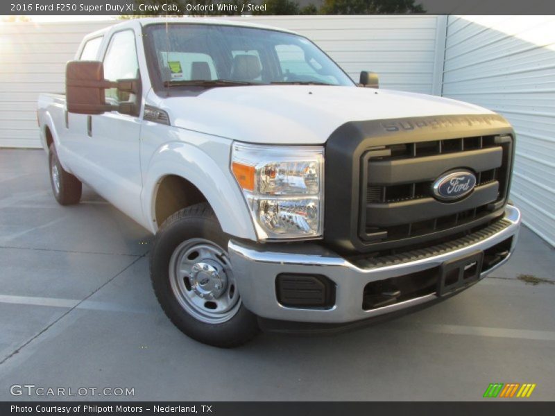 Oxford White / Steel 2016 Ford F250 Super Duty XL Crew Cab