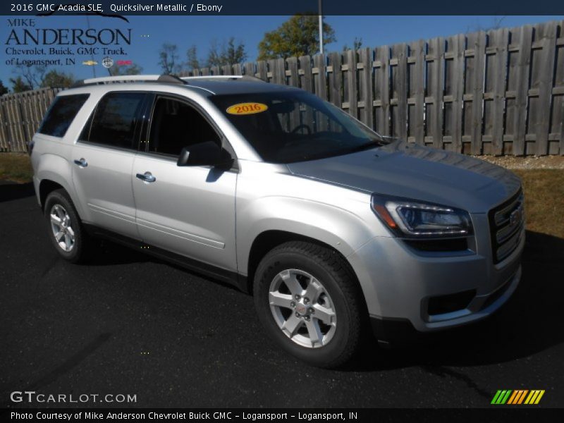 Quicksilver Metallic / Ebony 2016 GMC Acadia SLE