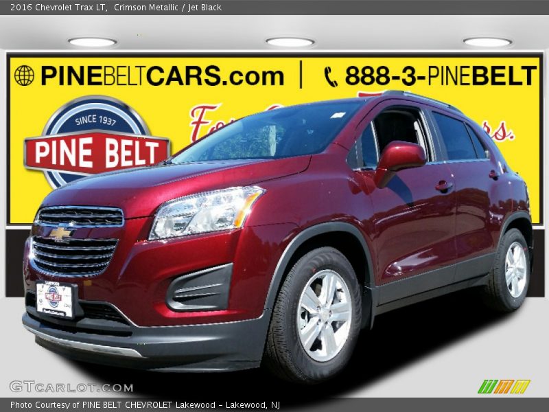 Crimson Metallic / Jet Black 2016 Chevrolet Trax LT