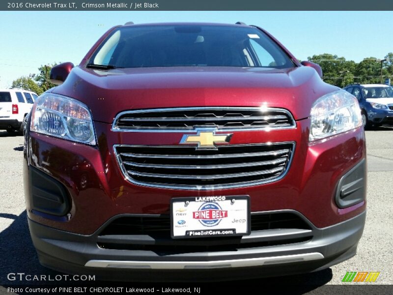 Crimson Metallic / Jet Black 2016 Chevrolet Trax LT