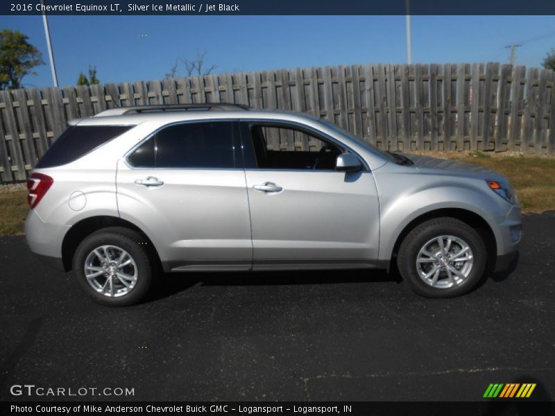 Silver Ice Metallic / Jet Black 2016 Chevrolet Equinox LT