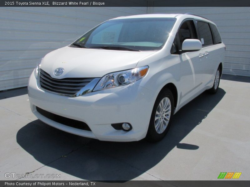 Blizzard White Pearl / Bisque 2015 Toyota Sienna XLE