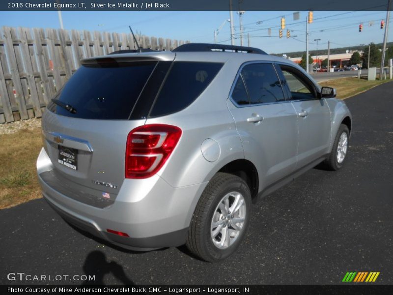 Silver Ice Metallic / Jet Black 2016 Chevrolet Equinox LT