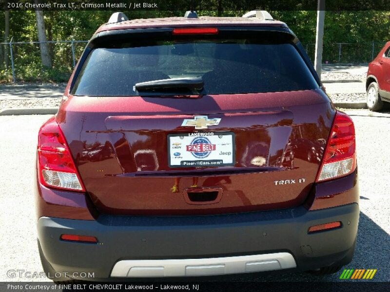 Crimson Metallic / Jet Black 2016 Chevrolet Trax LT