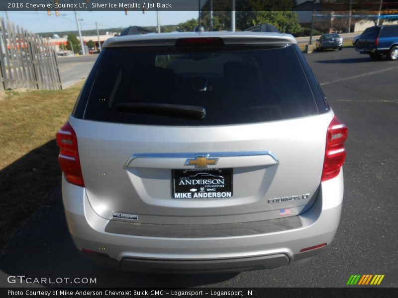 Silver Ice Metallic / Jet Black 2016 Chevrolet Equinox LT