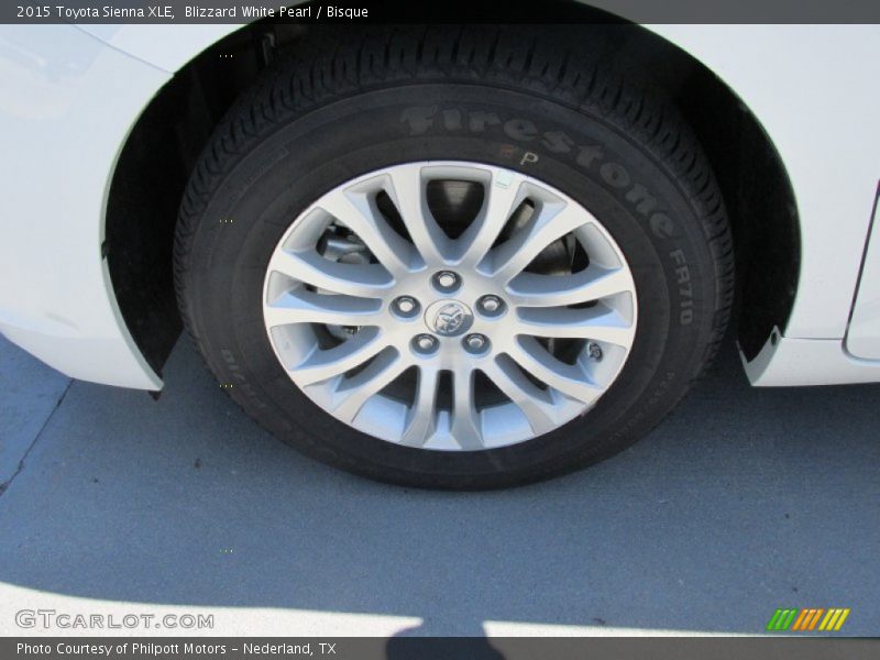 Blizzard White Pearl / Bisque 2015 Toyota Sienna XLE