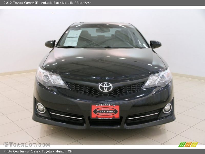 Attitude Black Metallic / Black/Ash 2012 Toyota Camry SE