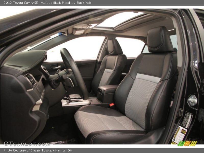 Attitude Black Metallic / Black/Ash 2012 Toyota Camry SE