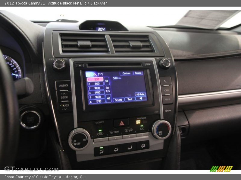 Attitude Black Metallic / Black/Ash 2012 Toyota Camry SE
