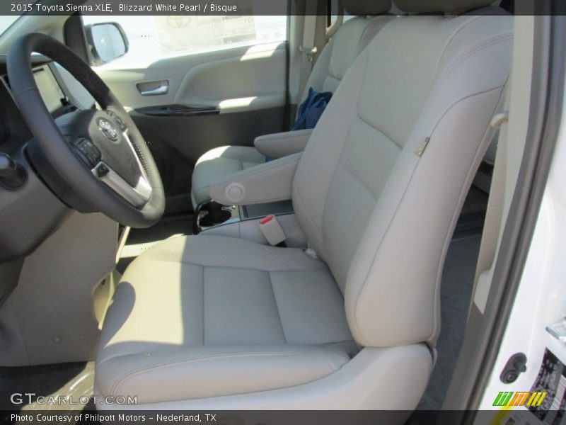 Blizzard White Pearl / Bisque 2015 Toyota Sienna XLE