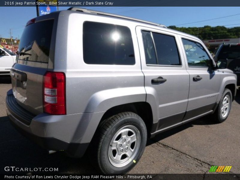 Billet Silver Metallic / Dark Slate Gray 2016 Jeep Patriot Sport