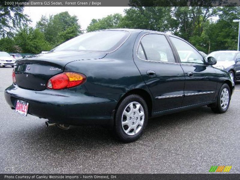 Forest Green / Beige 2000 Hyundai Elantra GLS Sedan
