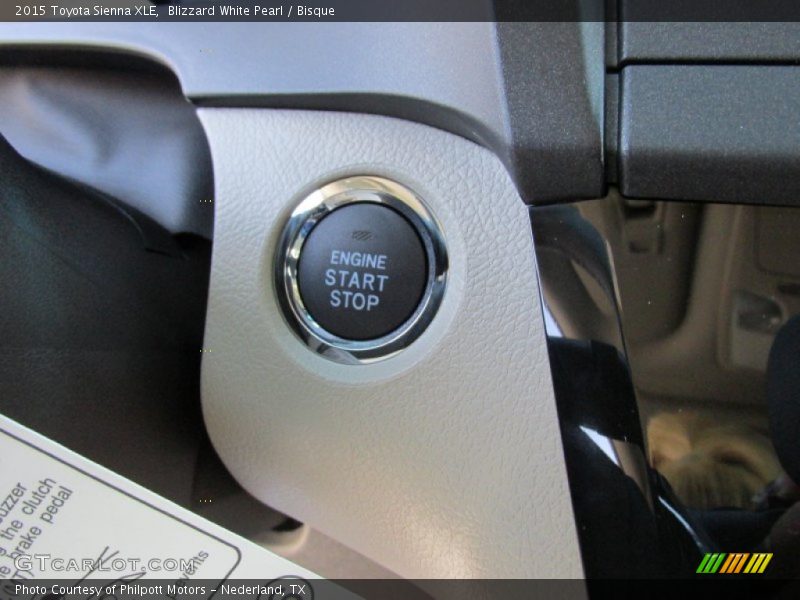 Blizzard White Pearl / Bisque 2015 Toyota Sienna XLE