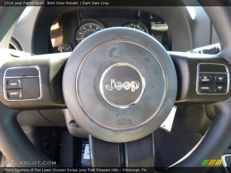 Billet Silver Metallic / Dark Slate Gray 2016 Jeep Patriot Sport