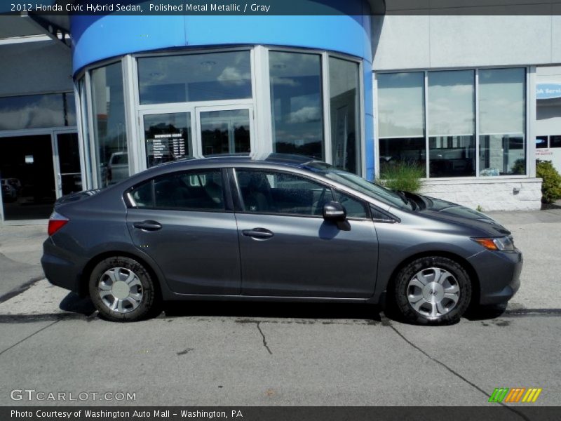 Polished Metal Metallic / Gray 2012 Honda Civic Hybrid Sedan