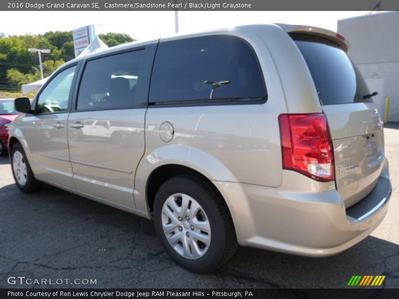 Cashmere/Sandstone Pearl / Black/Light Graystone 2016 Dodge Grand Caravan SE