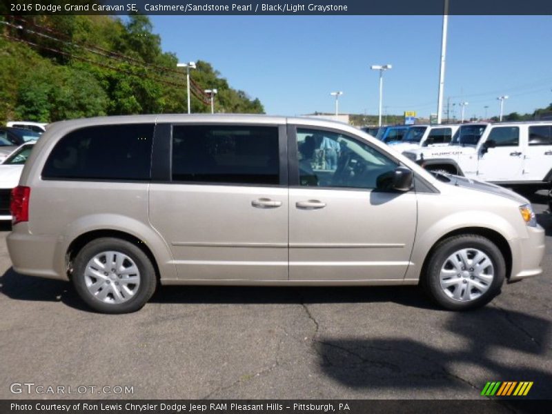 Cashmere/Sandstone Pearl / Black/Light Graystone 2016 Dodge Grand Caravan SE