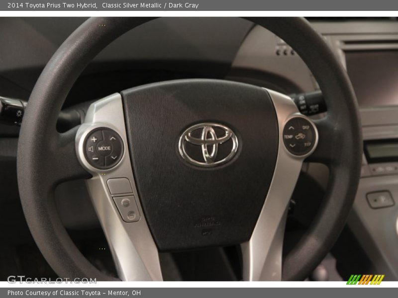 Classic Silver Metallic / Dark Gray 2014 Toyota Prius Two Hybrid