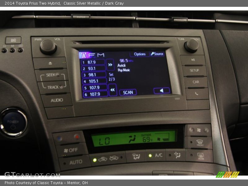 Classic Silver Metallic / Dark Gray 2014 Toyota Prius Two Hybrid