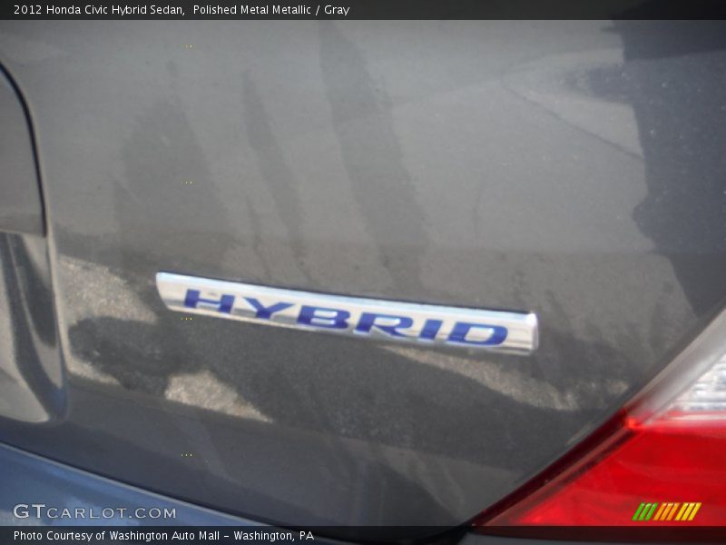 Polished Metal Metallic / Gray 2012 Honda Civic Hybrid Sedan