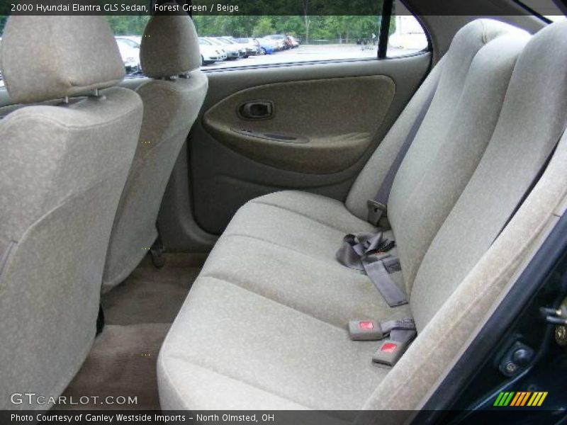 Forest Green / Beige 2000 Hyundai Elantra GLS Sedan