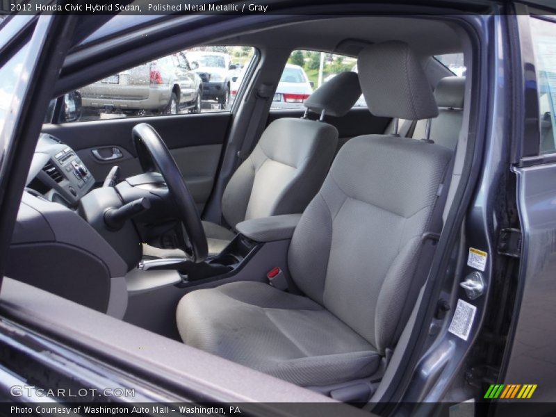 Polished Metal Metallic / Gray 2012 Honda Civic Hybrid Sedan