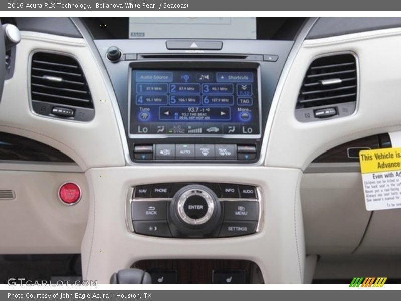 Bellanova White Pearl / Seacoast 2016 Acura RLX Technology