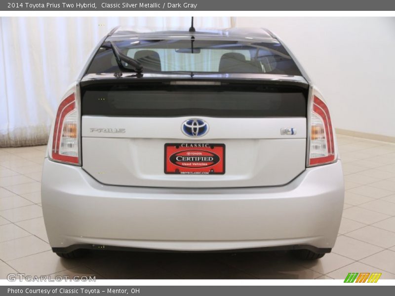 Classic Silver Metallic / Dark Gray 2014 Toyota Prius Two Hybrid