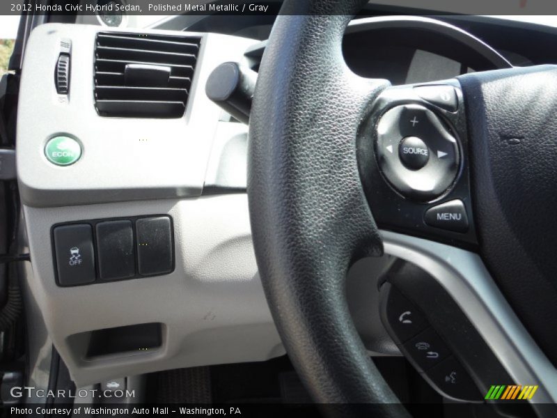 Polished Metal Metallic / Gray 2012 Honda Civic Hybrid Sedan
