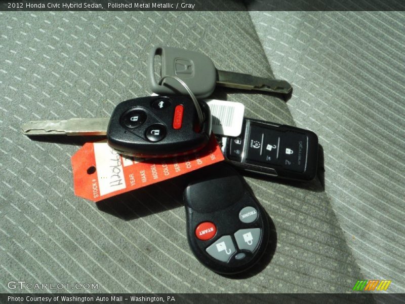 Polished Metal Metallic / Gray 2012 Honda Civic Hybrid Sedan
