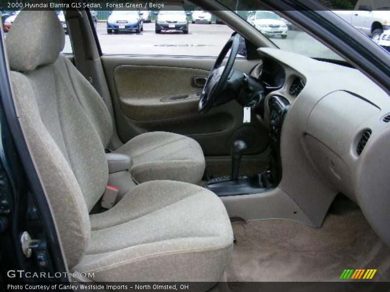 Forest Green / Beige 2000 Hyundai Elantra GLS Sedan