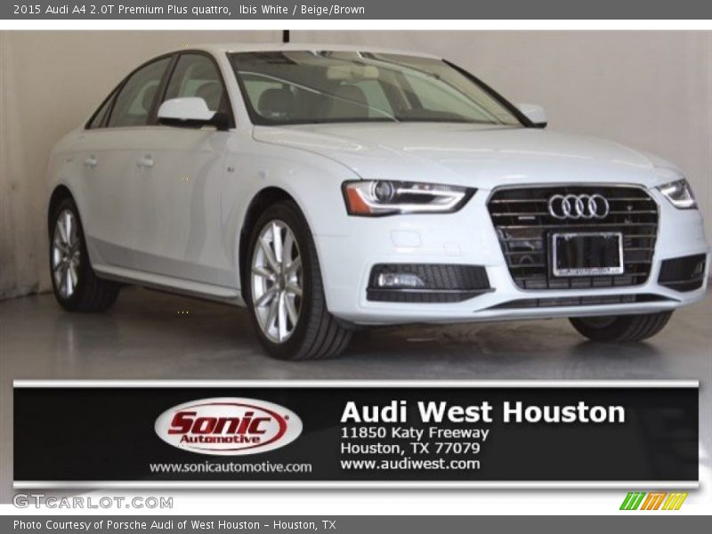 Ibis White / Beige/Brown 2015 Audi A4 2.0T Premium Plus quattro