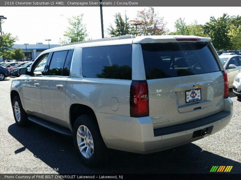 Champagne Silver Metallic / Cocoa/Dune 2016 Chevrolet Suburban LS 4WD