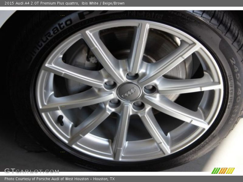 Ibis White / Beige/Brown 2015 Audi A4 2.0T Premium Plus quattro