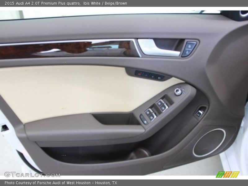 Ibis White / Beige/Brown 2015 Audi A4 2.0T Premium Plus quattro