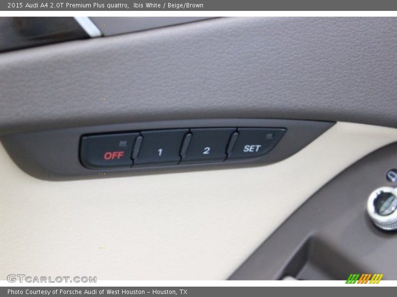 Ibis White / Beige/Brown 2015 Audi A4 2.0T Premium Plus quattro