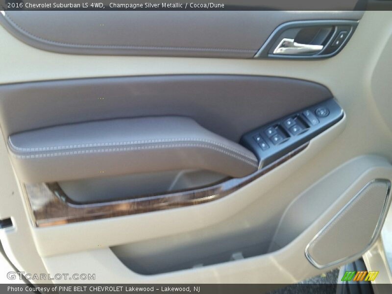 Champagne Silver Metallic / Cocoa/Dune 2016 Chevrolet Suburban LS 4WD
