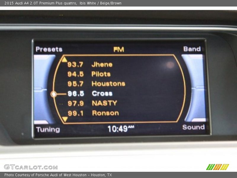 Ibis White / Beige/Brown 2015 Audi A4 2.0T Premium Plus quattro