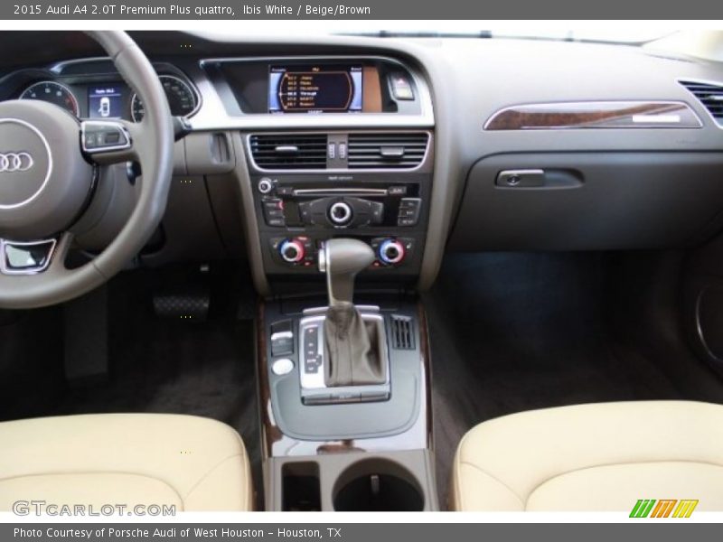 Ibis White / Beige/Brown 2015 Audi A4 2.0T Premium Plus quattro