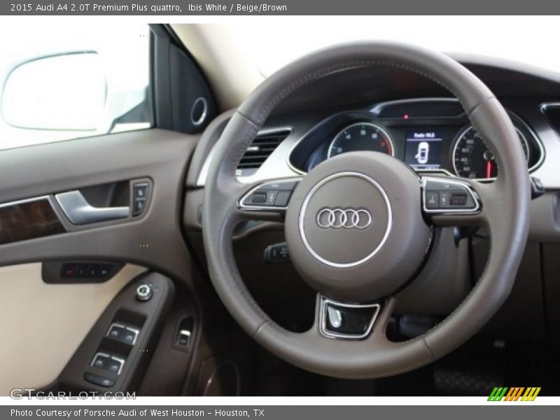 Ibis White / Beige/Brown 2015 Audi A4 2.0T Premium Plus quattro
