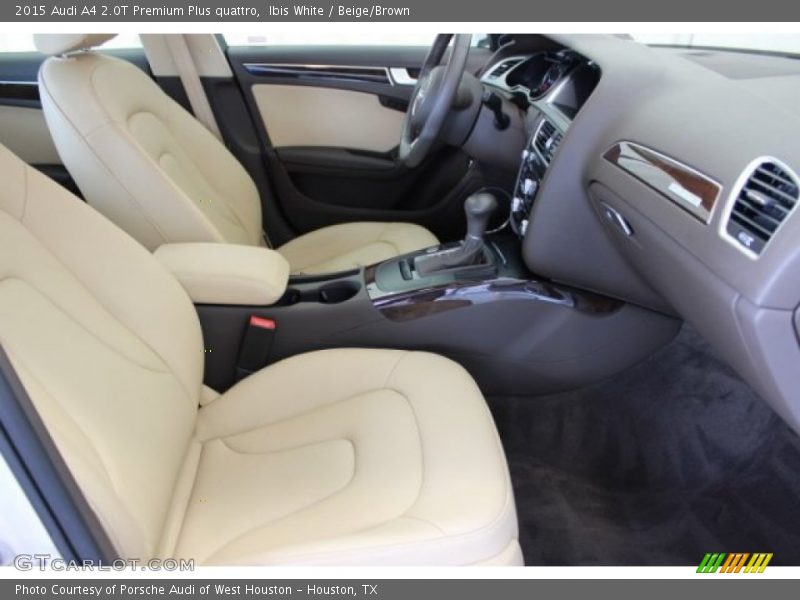 Ibis White / Beige/Brown 2015 Audi A4 2.0T Premium Plus quattro