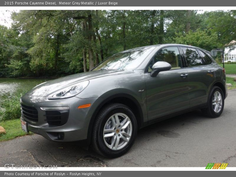 Meteor Grey Metallic / Luxor Beige 2015 Porsche Cayenne Diesel