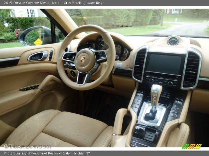 Meteor Grey Metallic / Luxor Beige 2015 Porsche Cayenne Diesel
