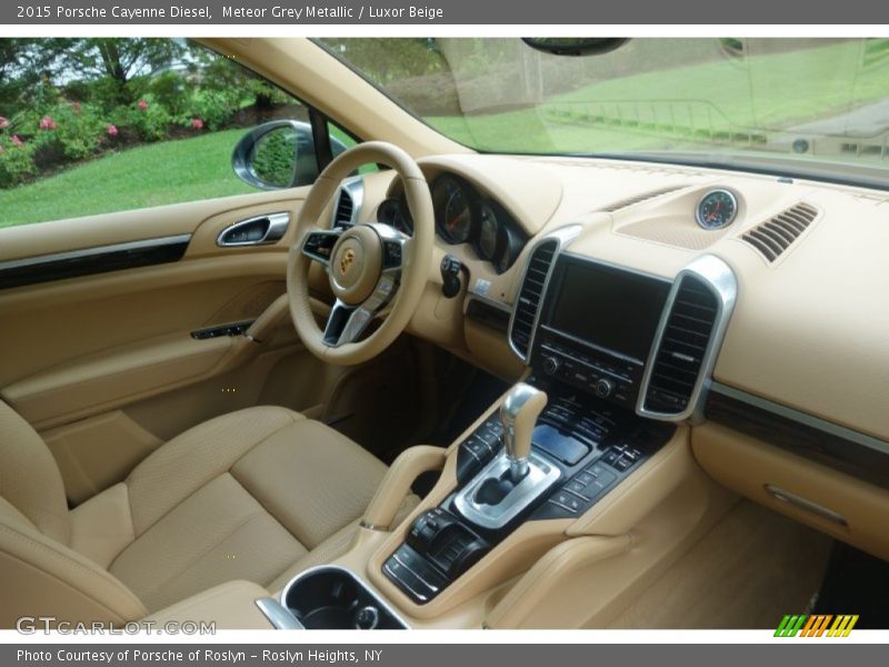 Meteor Grey Metallic / Luxor Beige 2015 Porsche Cayenne Diesel