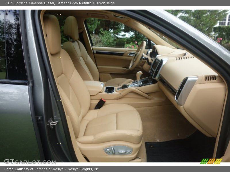 Meteor Grey Metallic / Luxor Beige 2015 Porsche Cayenne Diesel