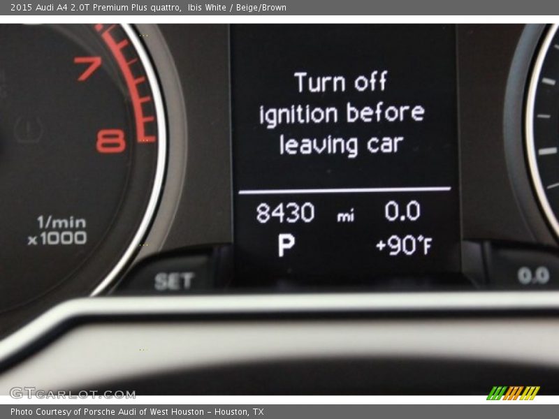 Ibis White / Beige/Brown 2015 Audi A4 2.0T Premium Plus quattro