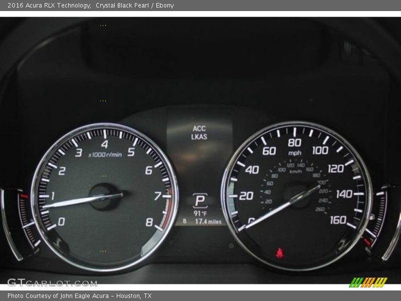 Crystal Black Pearl / Ebony 2016 Acura RLX Technology