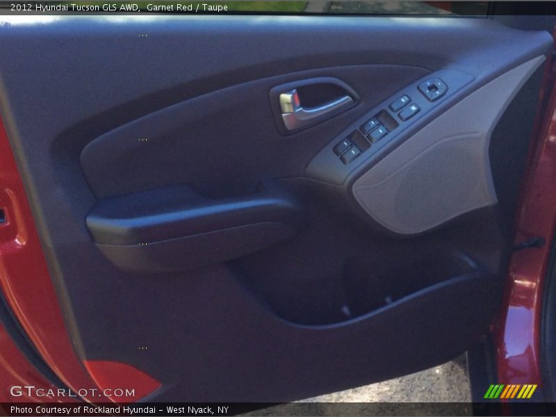 Garnet Red / Taupe 2012 Hyundai Tucson GLS AWD
