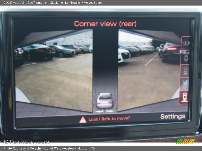 Glacier White Metallic / Velvet Beige 2016 Audi A8 L 3.0T quattro