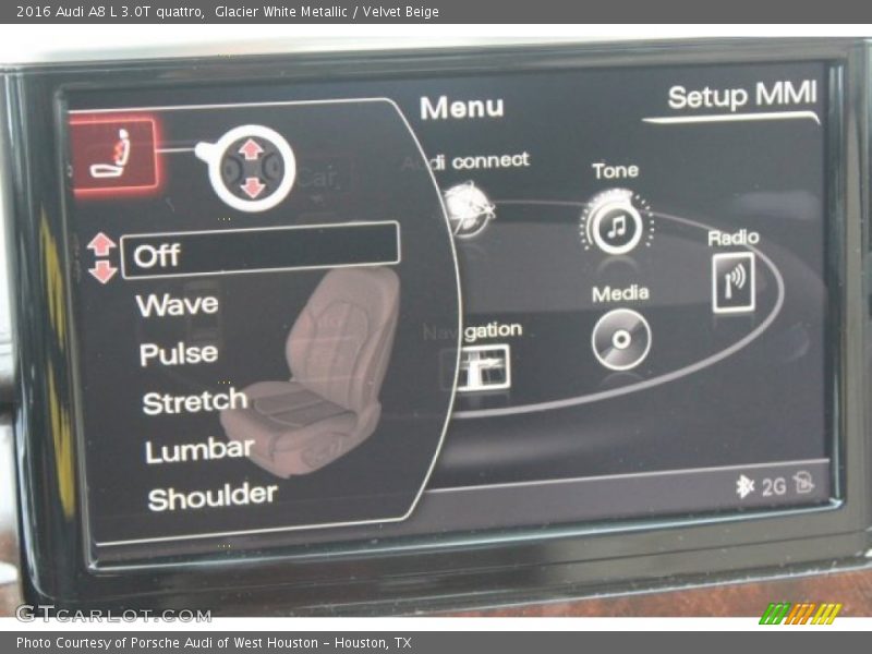 Glacier White Metallic / Velvet Beige 2016 Audi A8 L 3.0T quattro